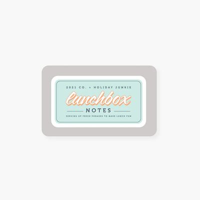 2021 Co. x HJ everyday lunchbox notes set