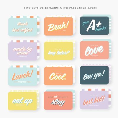 2021 Co. x HJ everyday lunchbox notes set