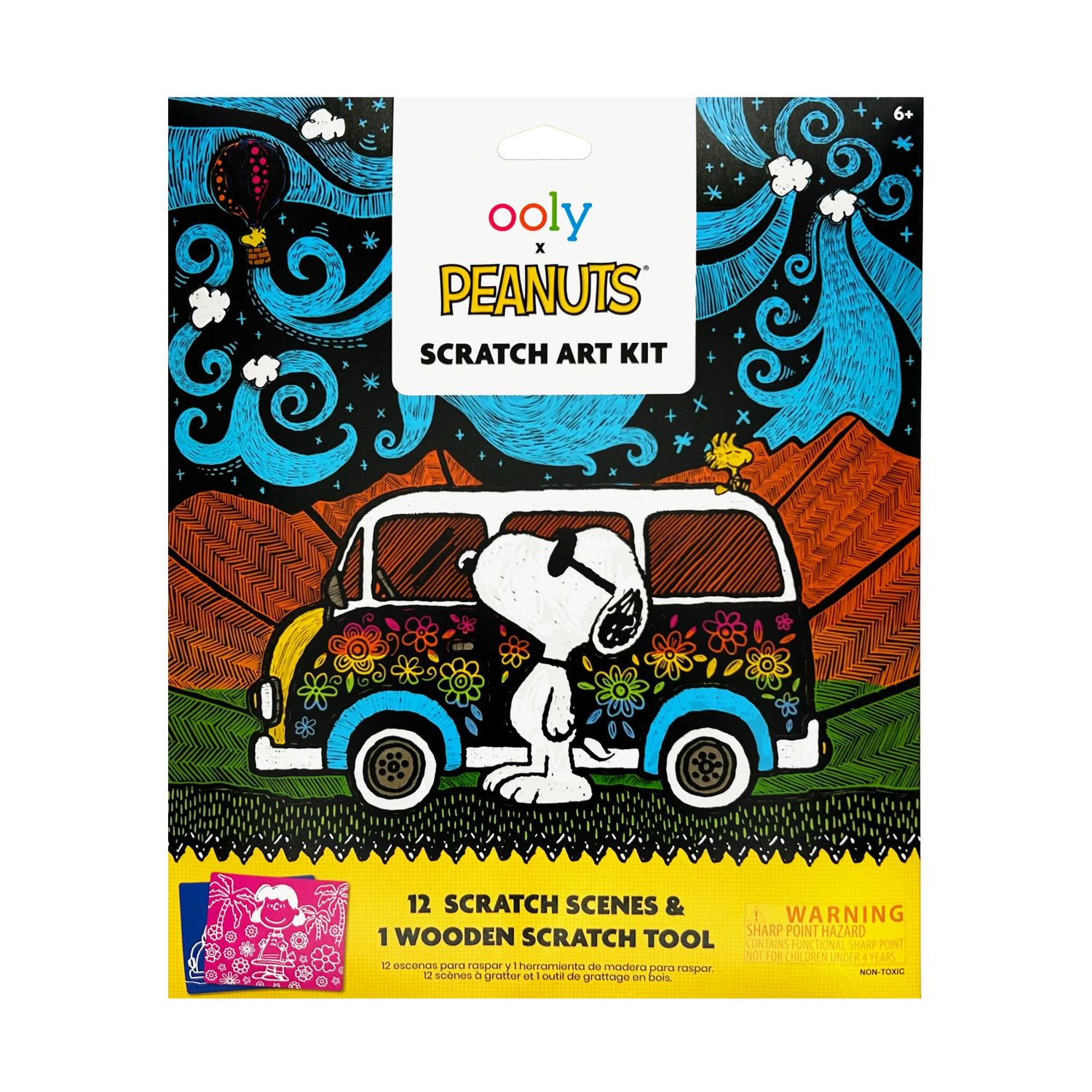 OOLY x Peanuts Scratch Art Kit (13pc)
