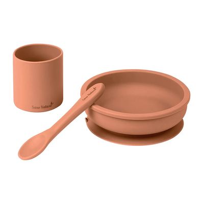 "Nordic Party" 3 piece Feeding Set - Copper