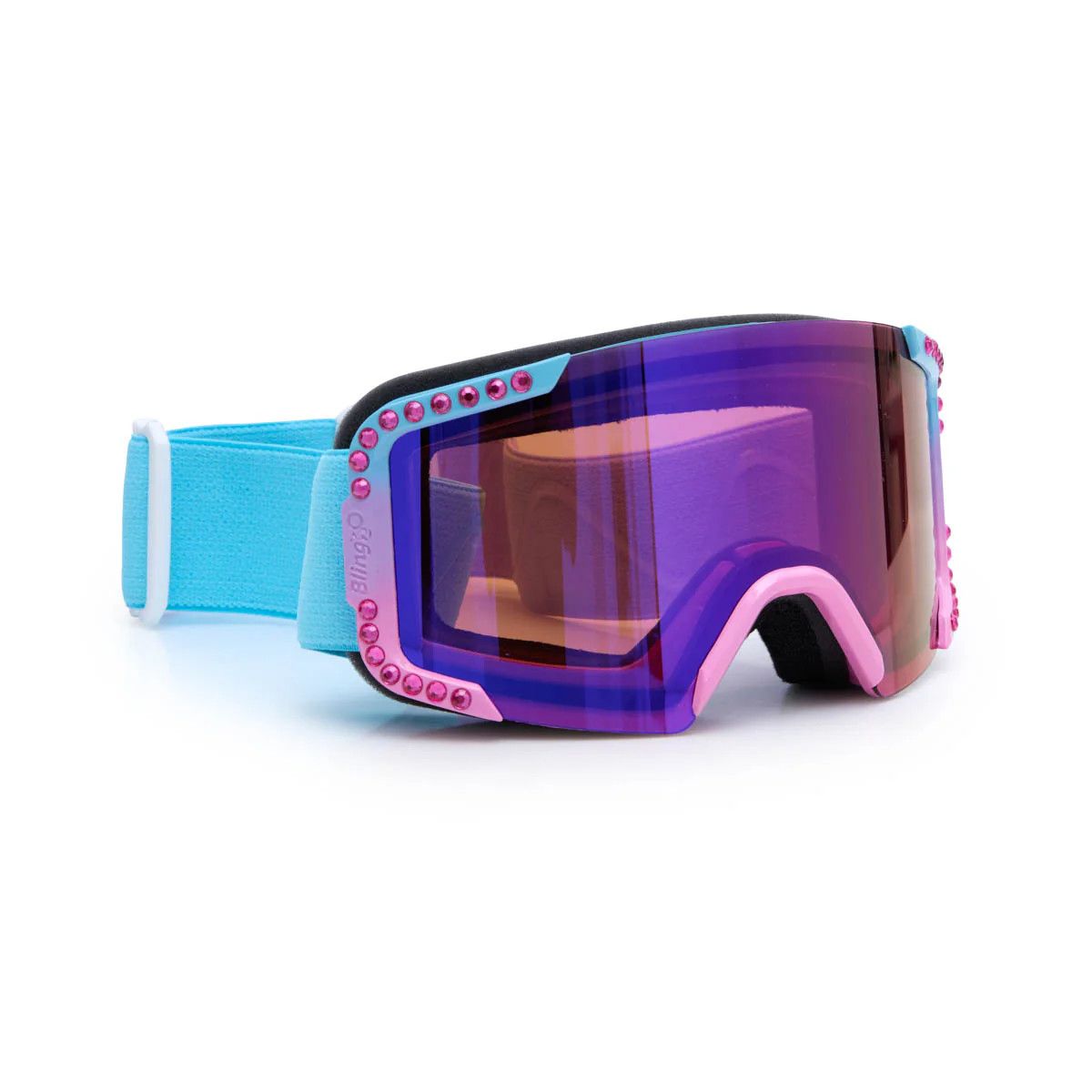 Bling2O Kids Ski Goggles - Turquoise Lustrous Frost