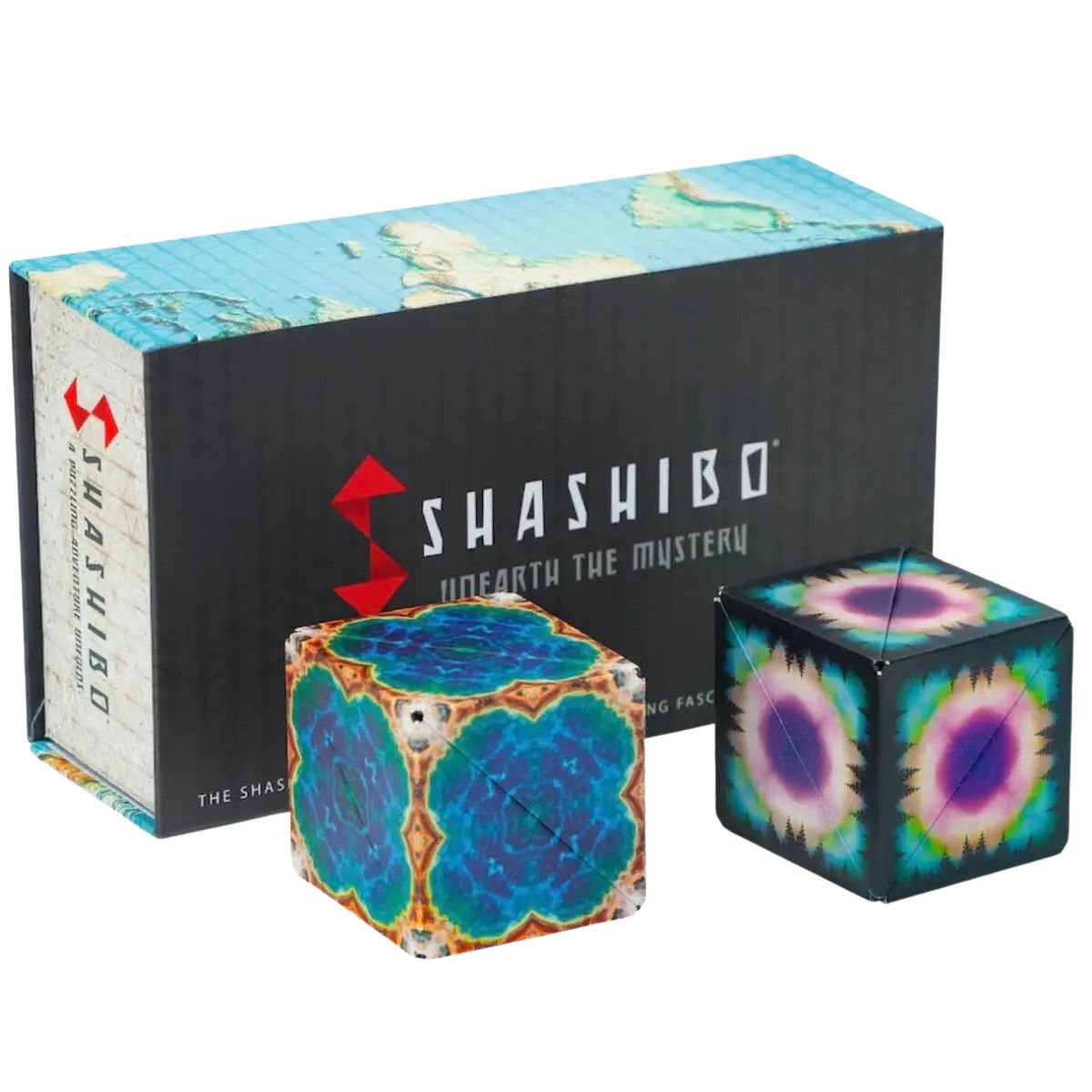 SHASHIBO CUBE - (2 Pack) Earth &amp; Moon