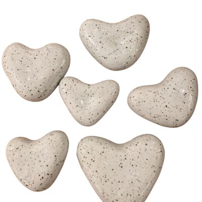 Mini Speckled Ceramic Heart