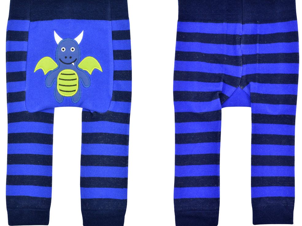 Liventi Blue Dragon Halloween - Baby Boogie Tights 6-12 Months