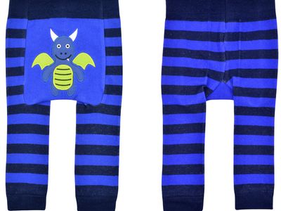 Liventi Blue Dragon Halloween - Baby Boogie Tights 6-12 Months