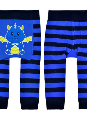 Liventi Blue Dragon Halloween - Baby Boogie Tights 6-12 Months