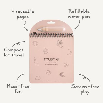 Mushie Fairies Reusable Water Color Pad