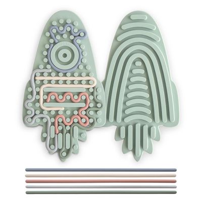 Mushie Silicone Sensory Toy - Rocket