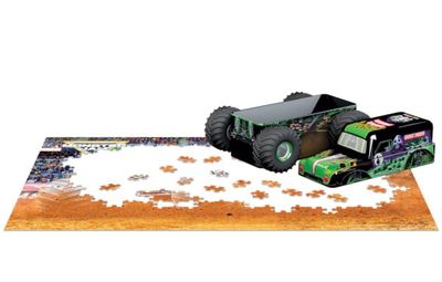 Monster Jam Grave Digger Tin Puzzle