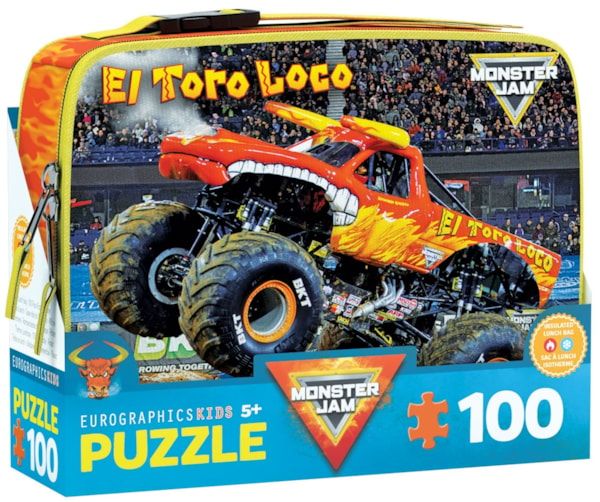 El Toro Loco Monster Jam Lunchbag/Puzzle
