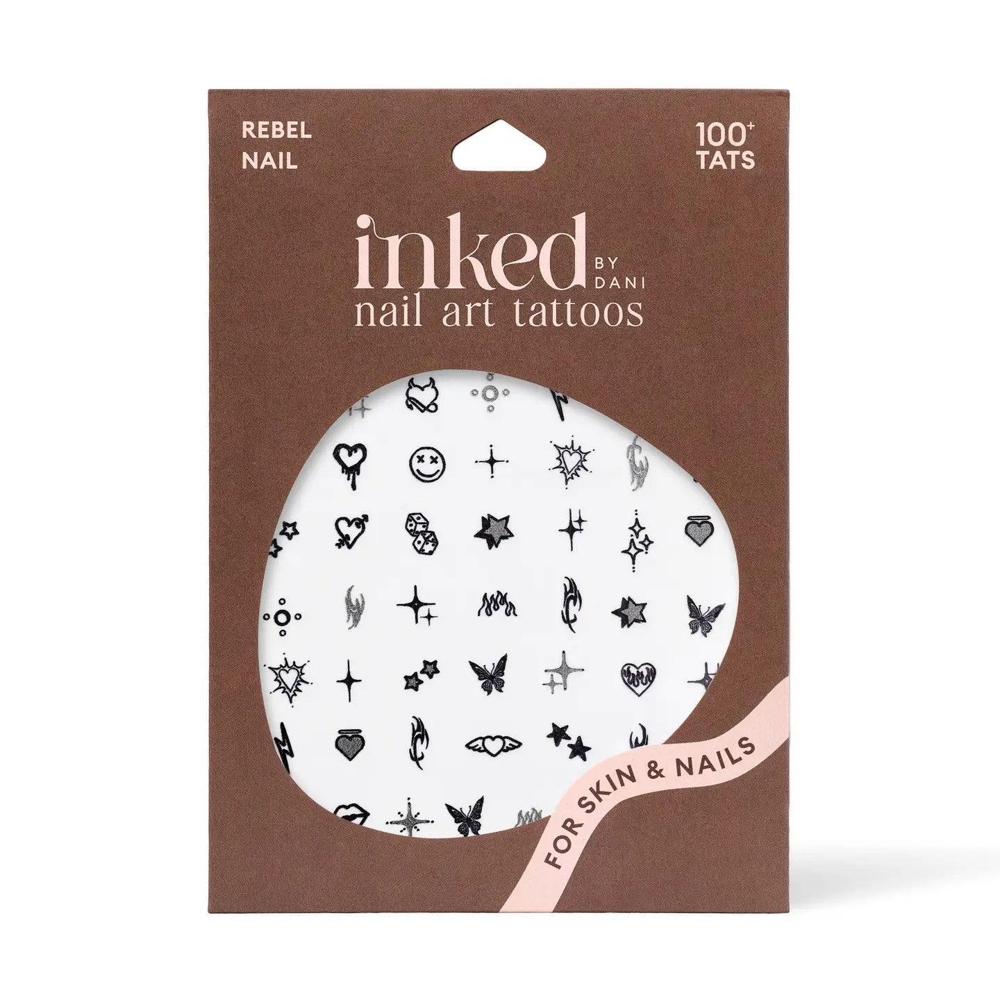 Rebel Nail Art Temporary Tattoo Pack