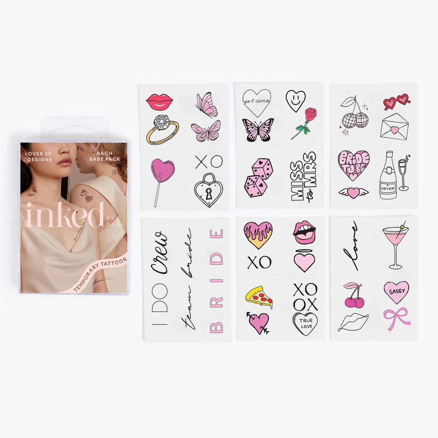 Bachelorette Babe Temporary Tattoo Pack