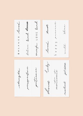 Statement Temporary Tattoo Pack