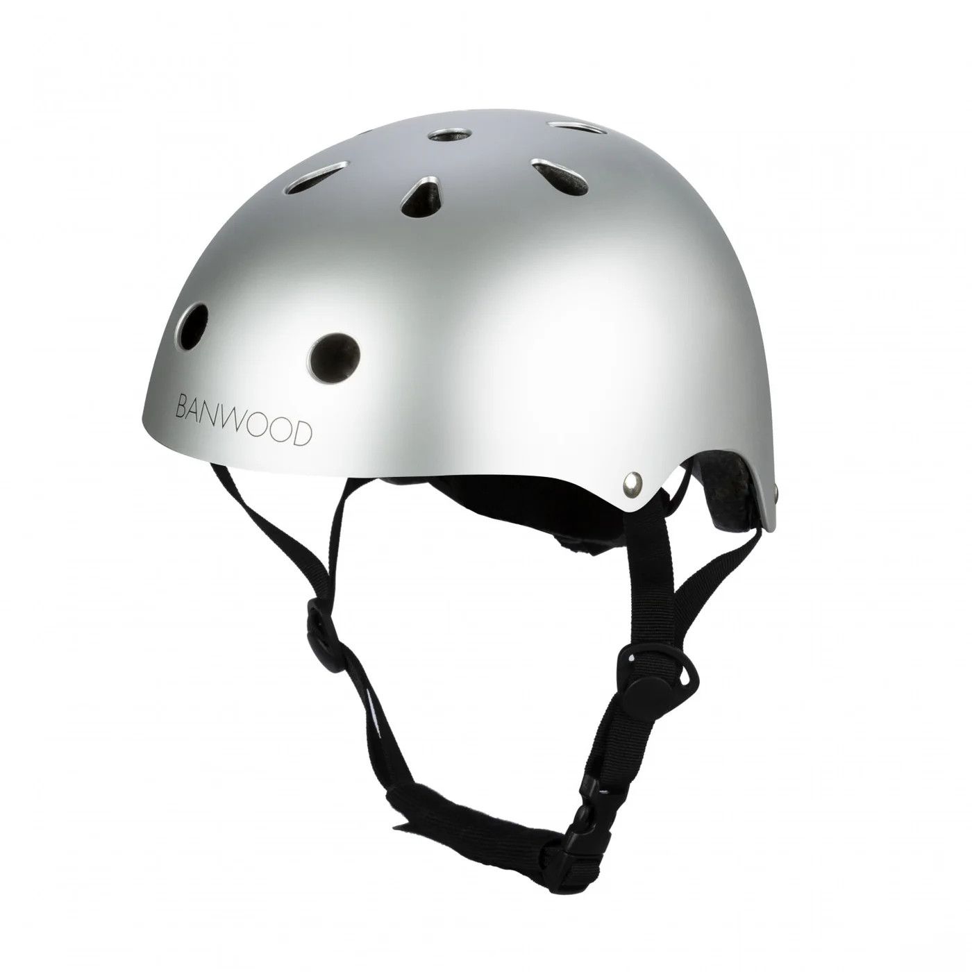 Banwood Classic Kids Helmet - Matte Chrome (50-54 cm)