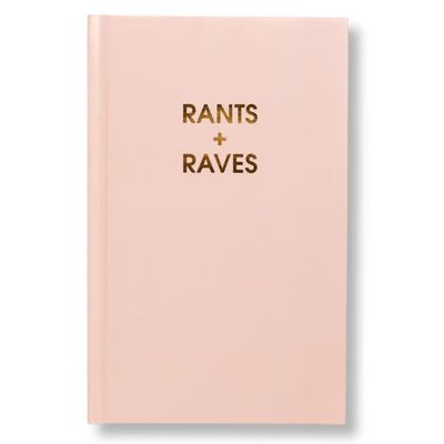 Rants + Raves - Hardcover Daily Journal - Blush