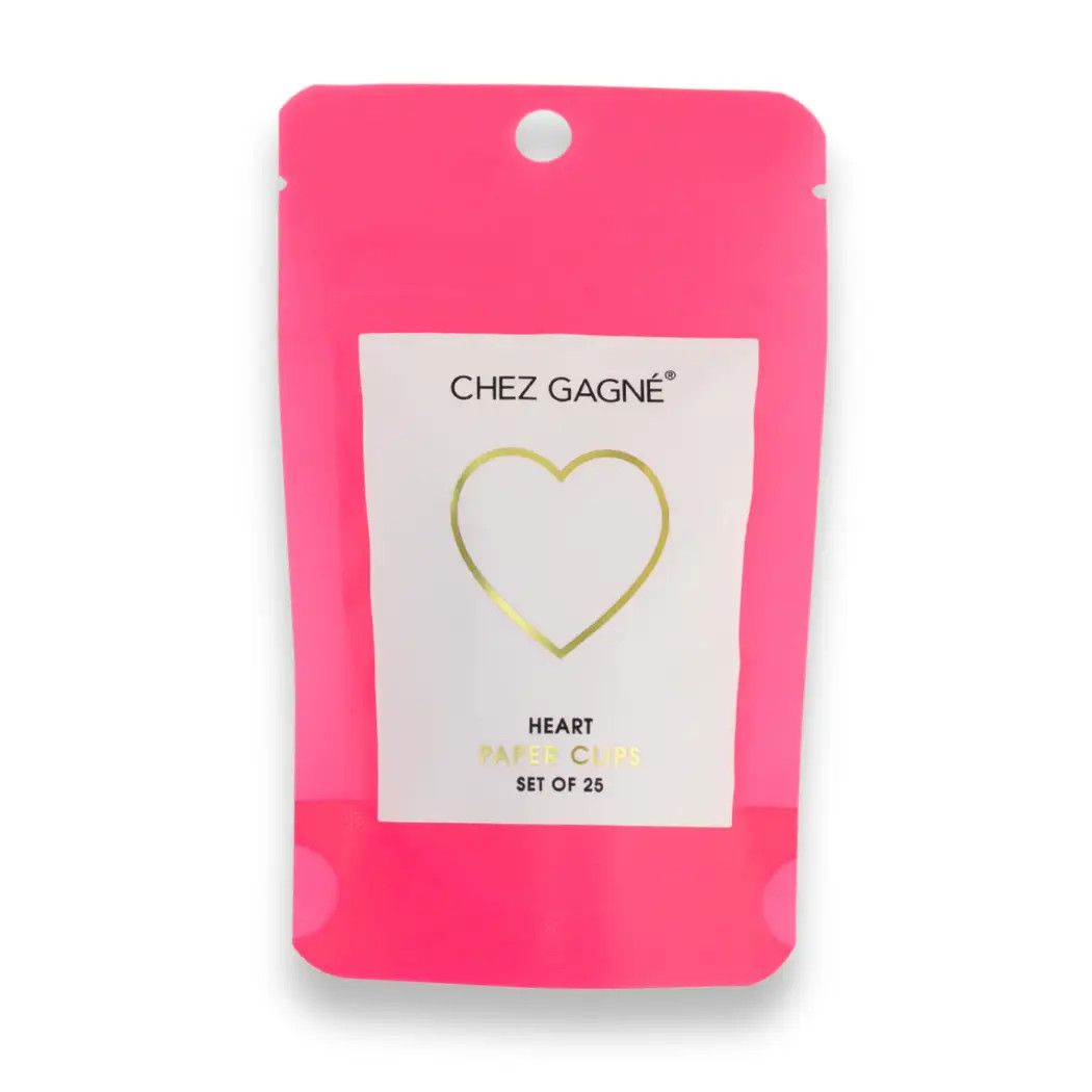 Heart - Unique Gold Plated Paper Clips - Pack of 25