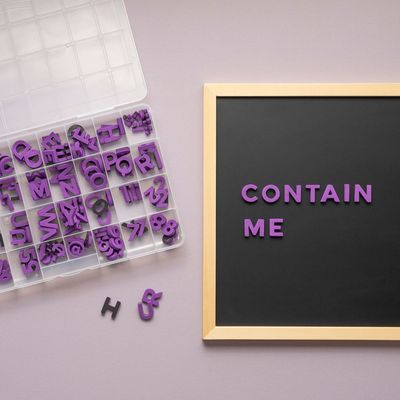 32-Compartment Magnetic Letter Organizer