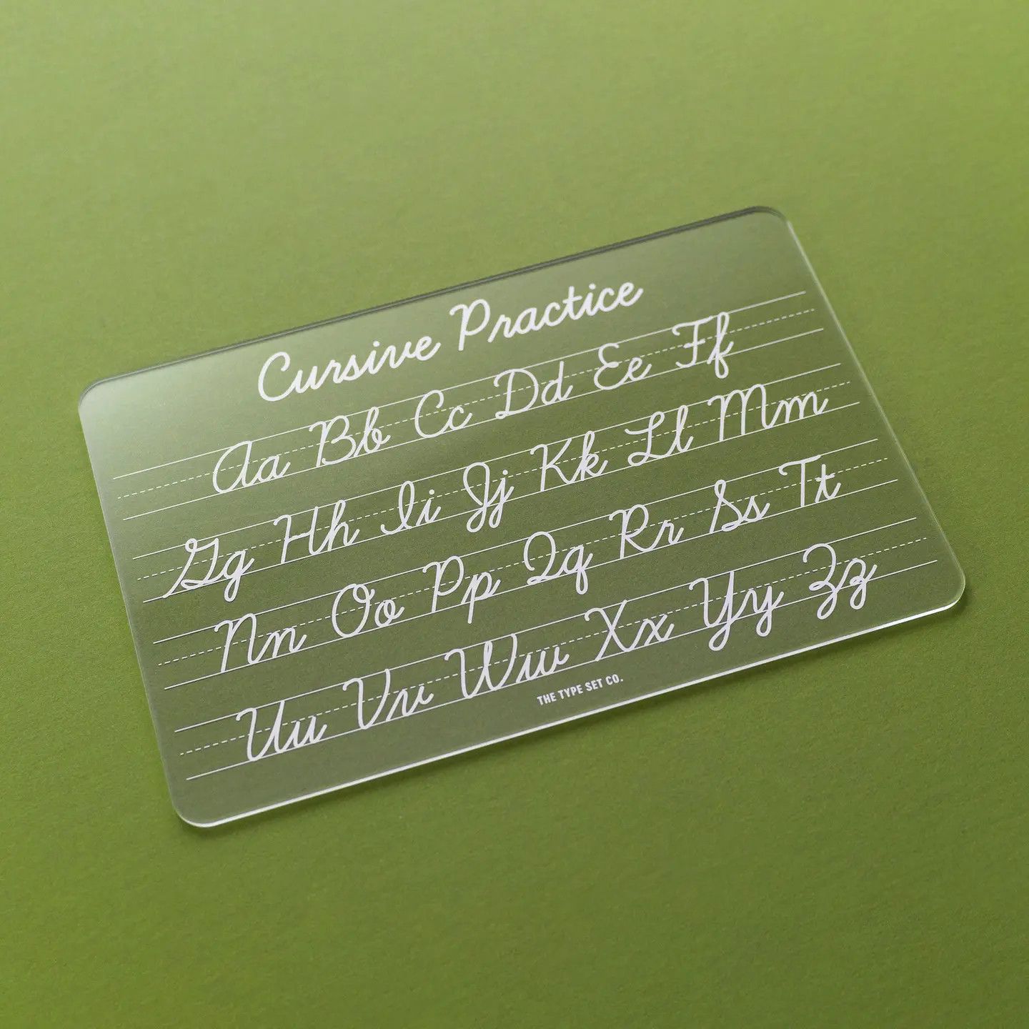 Acrylic Dry-Erase Cursive Tracing Practice Board