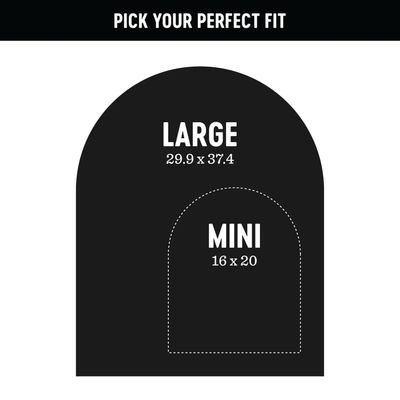 Black Mini Arch Magnetic Wall Decal