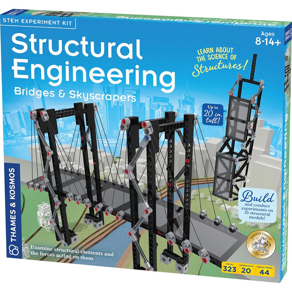 Structural Engineering: Bridges &amp; Skyscrapers - STEM Experiment Kit