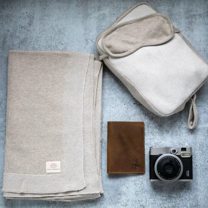 Pink Lemonade Reversible Solid Lt Beige Mel/Ivory Travel Set