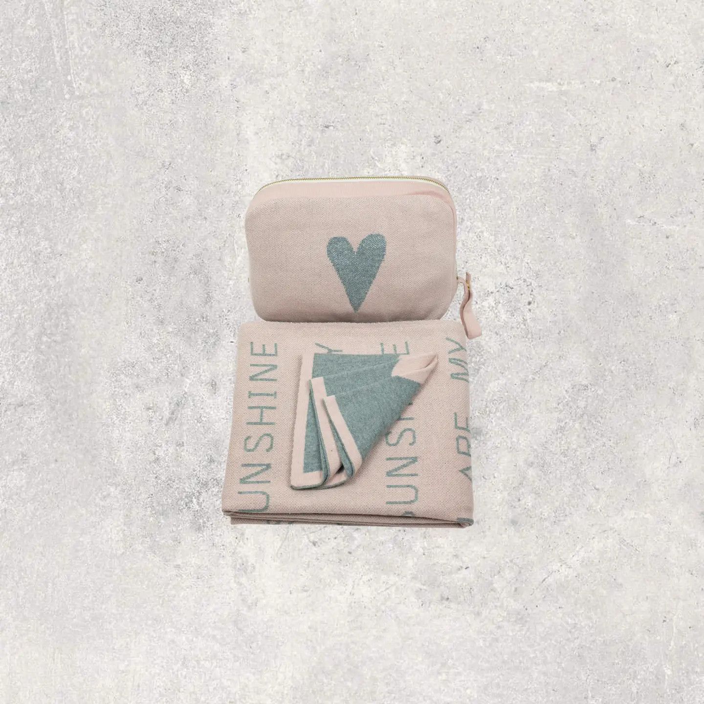 Pink Lemonade You Are My Sunshine Baby Blanket Gift Set - Pink