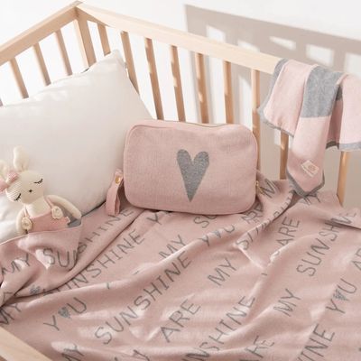 Pink Lemonade You Are My Sunshine Baby Blanket Gift Set - Pink