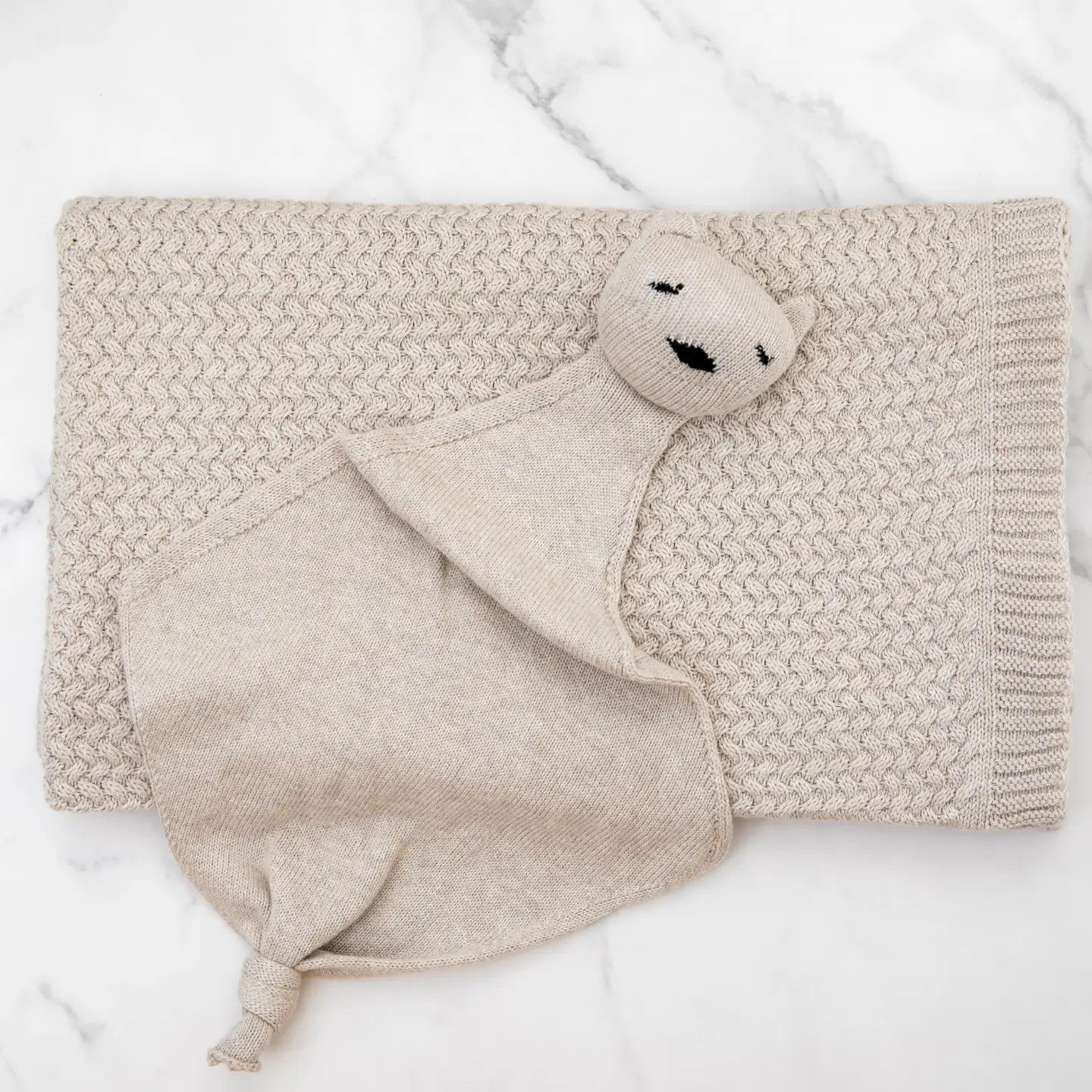 Pink Lemonade Criss Cross - Infant Set - Linen Sand