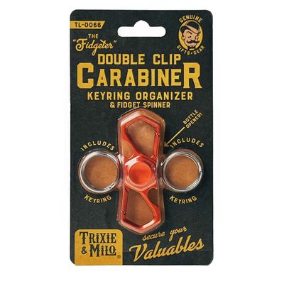 The Fidgeter, Double Carabiner Fidget Toy