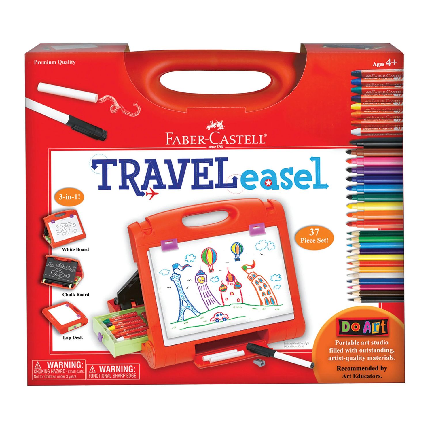 Do Art Travel Easel (37 Pieces) Art Supplies