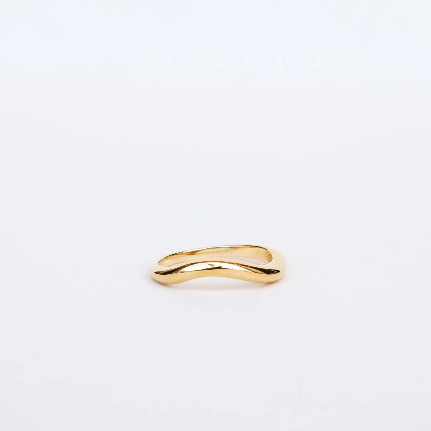 Gold Rings - Wave (Size 7)