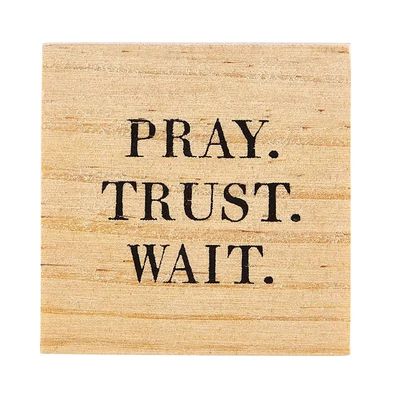 Treasure Box Earrings - Pray. Trust. Wait.