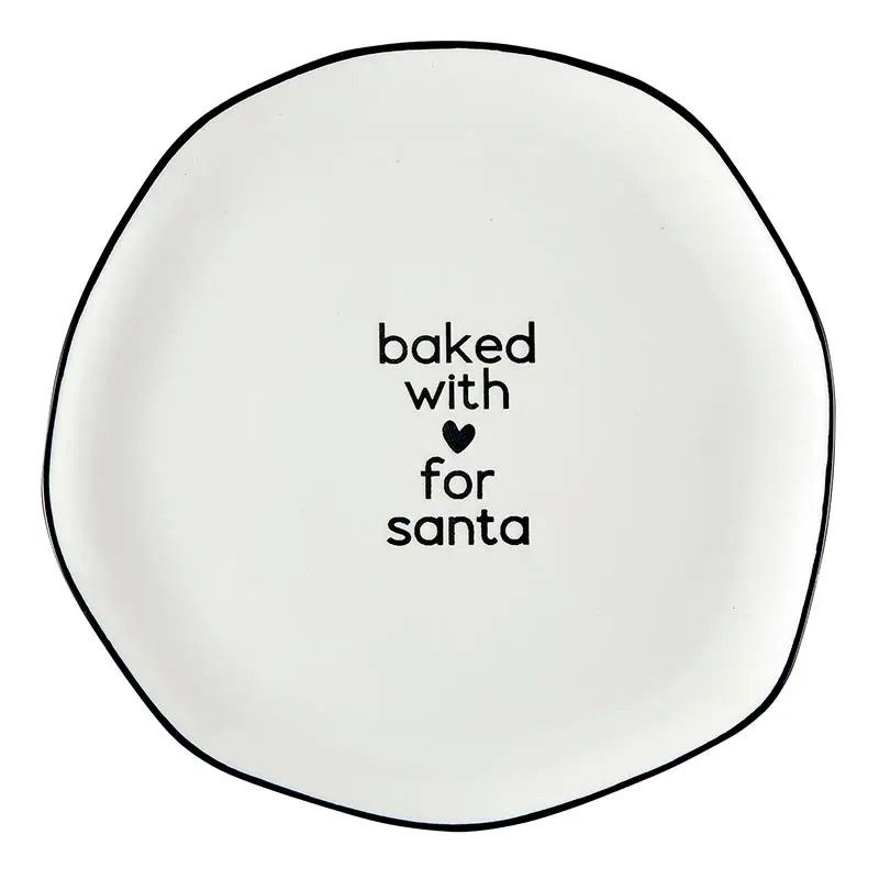 Ceramic Plate - For Santa "Baked with Love for Santa"