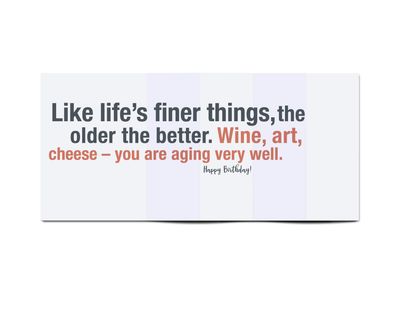 Occassion Card - Like Old Cheese • Funny Birthday Card