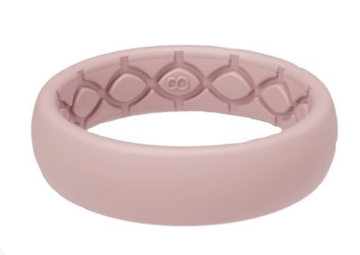 Groove Essential Thin - Rose Quartz Ring