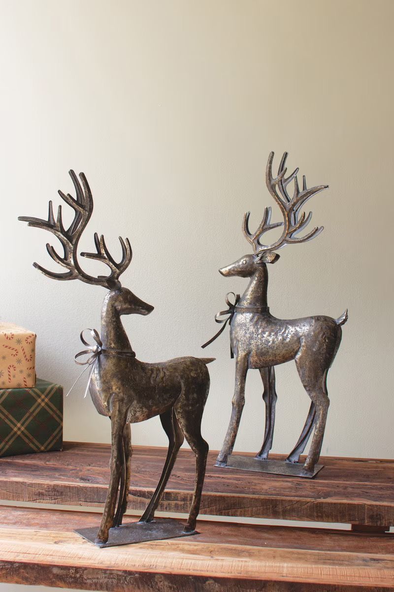 Rustic Metal Reindeer