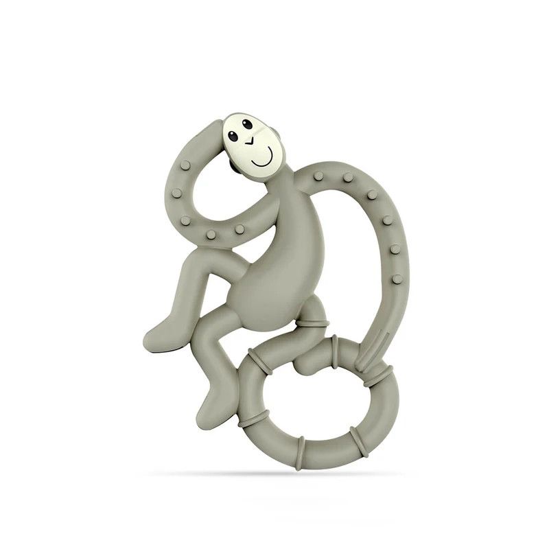 GRAY MINI MONKEY TEETHER