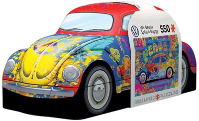 VW Beetle Splash Buggy Tin Puzzle