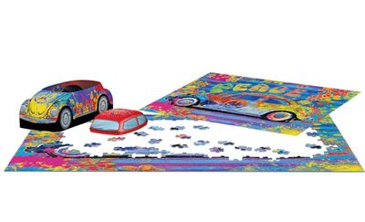 VW Beetle Splash Buggy Tin Puzzle