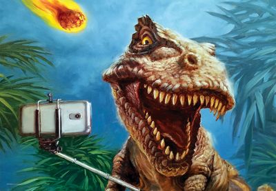 Dinosaur Selfie by Hefferman Puzzle