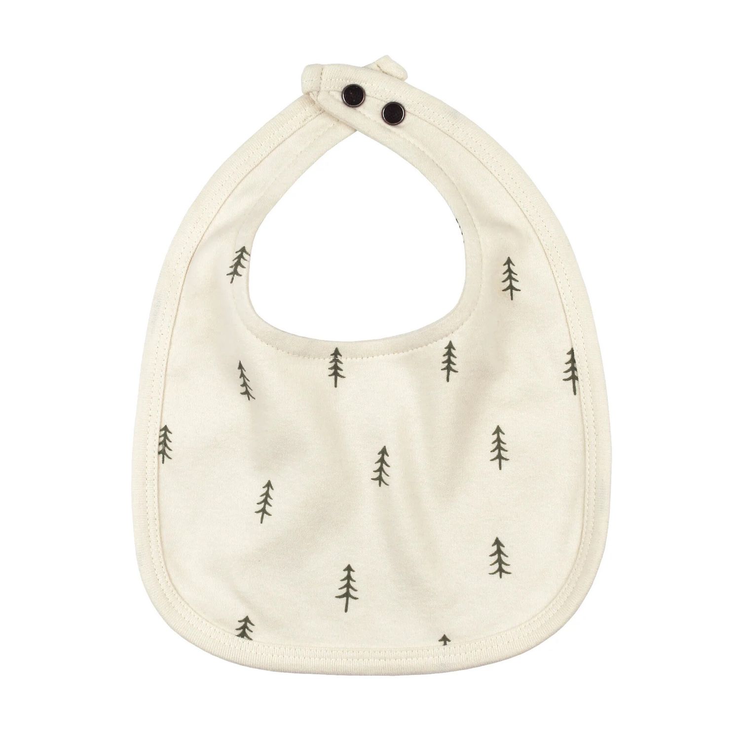 Organic 2-Layer Reversible Bib Size One Size in Buttercream Tree
