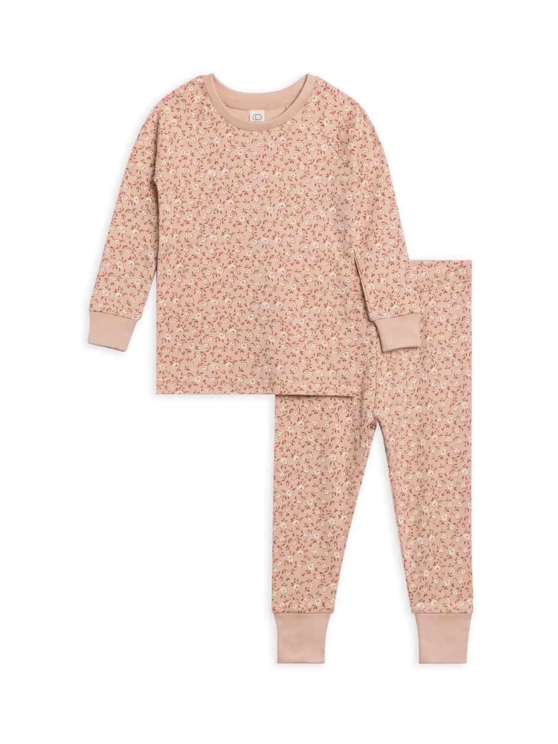 2 Piece Long Sleeve PJ Set -, Color: Zinnia Floral Ballet -, Size: 12-18 M
