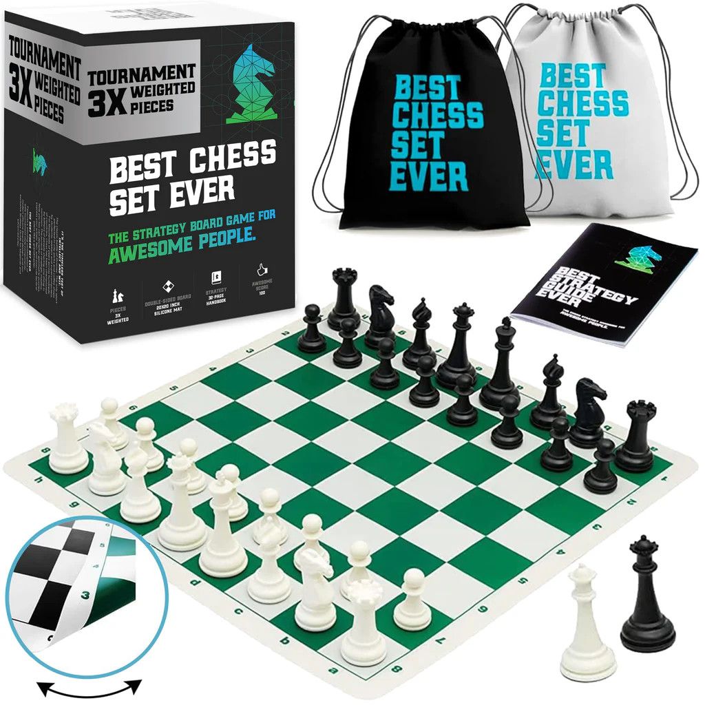 Best Chess Set Ever - Tournament Set (Triple Weighted)