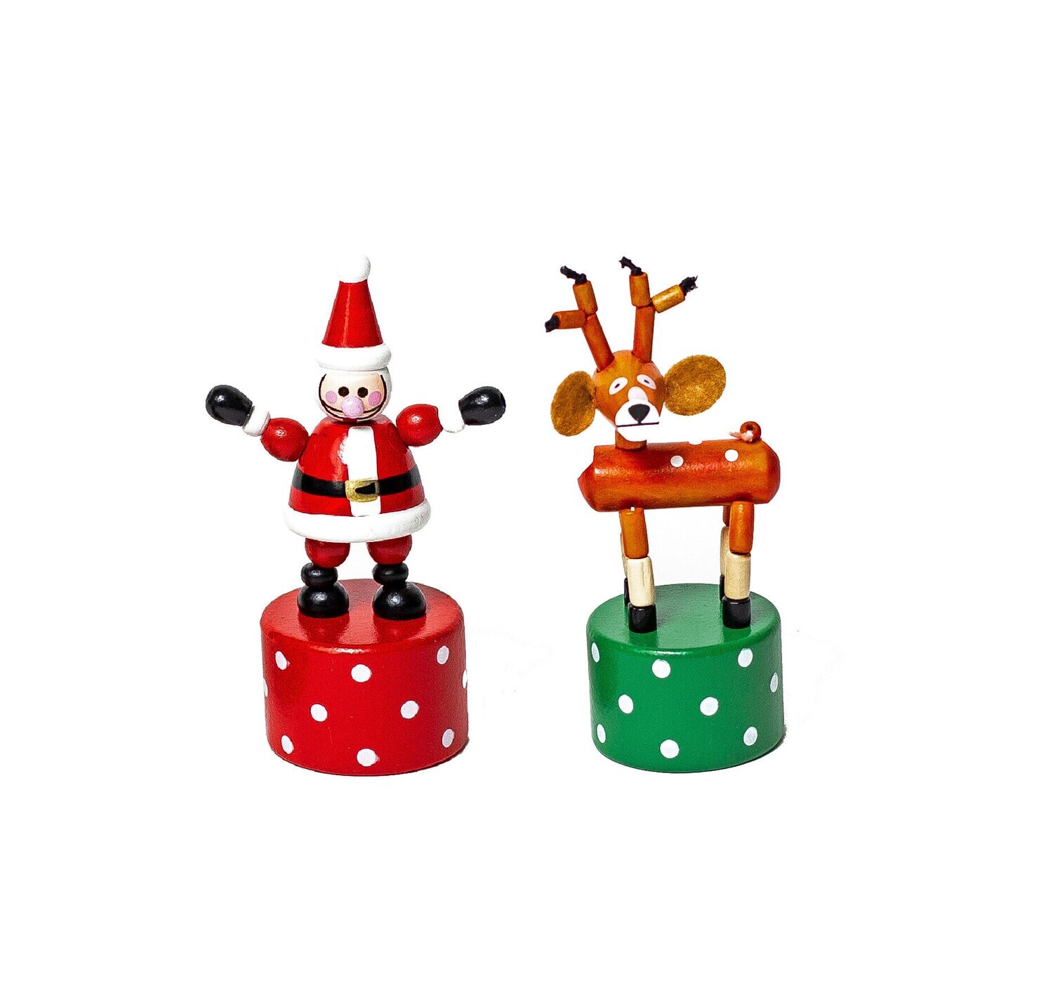 Santa &amp; Reindeer Push Puppets