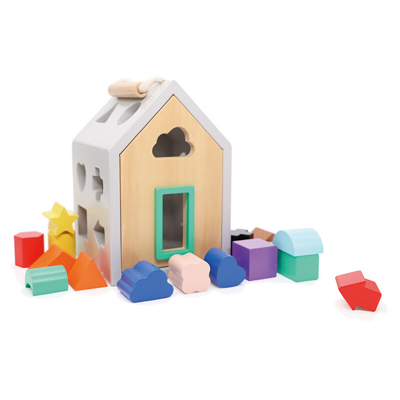 Wonder &amp; Wise Hip Shape Wood Sorter