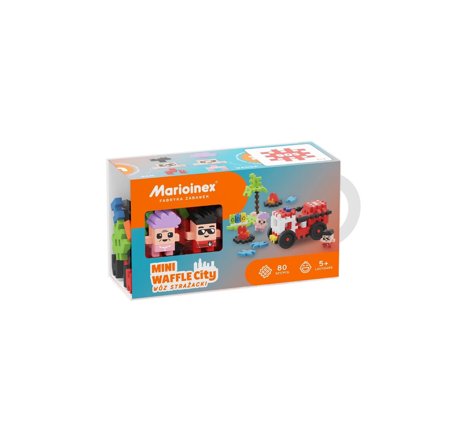 Mini Waffle City - Fire Truck - 80 PCS
