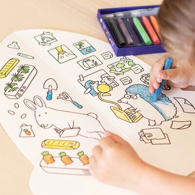 Jaq Jaq Bird Jumbo Paper Coloring Book - Jaq Jaq &amp; Friends To the Stars