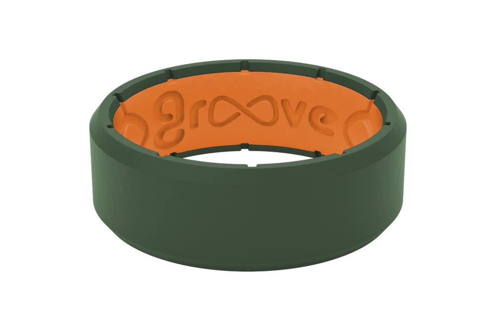 Groove Life Edge - Moss Green Ring, Size: 9