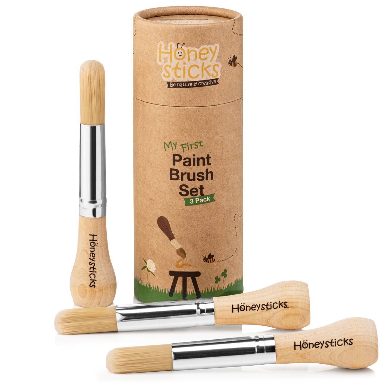 Honeysticks My First Paintbrush Set - 3 Pack