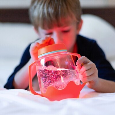 Glo Pals Coral Sensory Play Jar